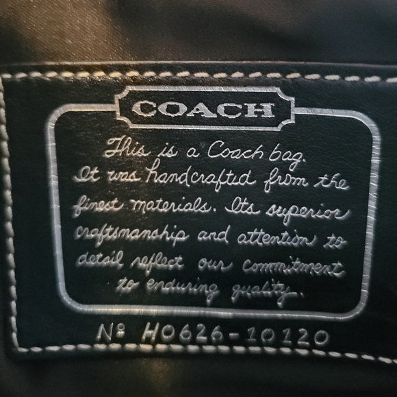 Coach Party Purse Silver & Black - Picture 4 of 9